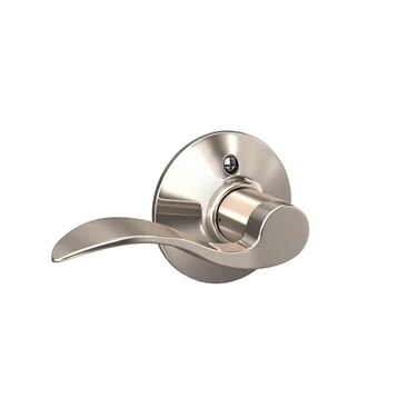 SCHLAGE Accent Lever NonTurning Lock in Polished Nickel Left Handed F170 ACC 618 LH