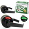 ANNFUZ Vacant Occupied Bathroom Handle Door Lock for RestroomsPrivacy Keyless Lever Lock with inUse Vacancy IndicatorOpenClose SignCommerical Gradefor Public Washroom80mmMatte Black