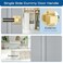 EHOMEWARE Gold Dummy Door Handles with Black Leather 1 Pack Half Dummy No Lock Function Without Latch or Key Pull or Push Function for Pantry or French Doors
