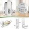 ANNFUZ Full Mechanical Keyless Entry Door Handle Lock with KeypadSingleSided Push Button Combination Code Lever LockAuto LockingInterior HoldOpeningfor Front GateNo BatteryPearl Chrome