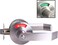 LO-LOCK HARDWARE LOLOCK HARDWARE MediumHeavy Duty Designer Commercial Lever Door Lock Bathroom Privacy wIndicator Satin Chrome NonHanded Grade 2 Industrial Door Handle for Restroom Doors