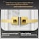 Gaurqiah Passage Door Handle Brushed Gold Door Handles Heavy Duty Passage Function Door LeverReversible Square Door Lever for Hallway or Closet Satin Brass