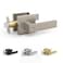 Mega Handles ROBELL Entry Lever Door Handle Heavy Duty Square Locking Door Levers Set for Left or RightHanded Doors Satin Nickel