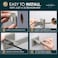 Mega Handles ROBELL Entry Lever Door Handle Heavy Duty Square Locking Door Levers Set for Left or RightHanded Doors Satin Nickel
