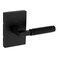 Kwikset Prava Dummy Door Knurled Handle Single Sided Lever for Closets French Double Doors and Pantry Matte Black NonTurning Reversible Interior PushPull Lever with Microban Protection