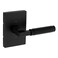 Kwikset Prava Dummy Door Knurled Handle Single Sided Lever for Closets French Double Doors and Pantry Matte Black NonTurning Reversible Interior PushPull Lever with Microban Protection