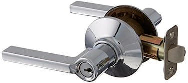 Schlage F80LAT Latitude Storeroom Door Lever Set from The FSeries Bright Chrome