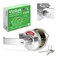 VIZILOK ADA Compliant Single Egress Indicator Privacy Lock with Keys C5FEL Durable ANSI Grade 2 Comp Commercial LEFTHanded Non Reversible inUse or Vacant Push Button Lever Satin Chrome
