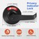 Crystmetal Commercial Bathroom Door Handle Privacy Indicator Door Lock Occupied Bathroom Door Handle Vacant Occupied Bathroom Lock ANSI Grade2 Perfect for Restrooms Office Buildings Matte Black