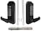 JOUNJIP DoubleSided Keyless Entry Door Lock Bump Key Proof Mechanical Door Lock with Lever Handle Square Spindle Easier Install Matte Black Outdoor Gate Lock with Keypad and Passage Mode