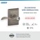 SCHLAGE Accent Lever with Addison Trim Keyed Entry Lock in Distressed Nickel F51A ACC 621 ADD