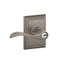 SCHLAGE Accent Lever with Addison Trim Keyed Entry Lock in Distressed Nickel F51A ACC 621 ADD