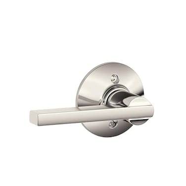 SCHLAGE Lever NonTurning Lock Polished Nickel F170 LAT 618