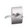 Schlage Accent Lever with Century Trim Keyed Entry Lock in Bright Chrome F51A ACC 625 CEN