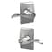 Schlage Accent Lever with Century Trim Keyed Entry Lock in Bright Chrome F51A ACC 625 CEN