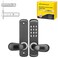 ANNFUZ Stainless Steel Mechanical Digit Keypad Handle Door LockCommercial Keyless Push Button Code Door LeverSingleSided Combination Interior NonLockingExterior AutoLockEntryOutdoorBlack