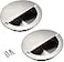 Bestgle 2Pcs Hidden Concealed Recessed Sliding Door Pull Handles Stainless Steel Round Door Flush Cabinet Finger Pulls Inset with Screws 90mm354in Dia