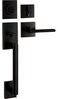 Berlin Modisch HandleSet Front Door Entry Handle and Deadbolt Lock Set Slim Square Single Cylinder Deadbolt and Lever Reversible for Right Left Sided Doors Heavy Duty Oil Rubbed Bronze