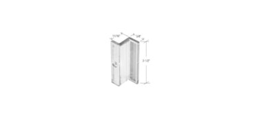 CRL Clear Plastic Z Shaped Shower Door Pull Handle 2PK by CR Laurence