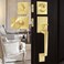 BonKuDoo Satin Brass Front Entry Door Handle Front Door Lock Set with Single Cylinder Deadbolt and Gold Door Knob