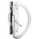 PRIME-LINE PrimeLine C 1223 NonKeyed Sliding Glass Door Handle Set Replace Old or Damaged Door Handles Quickly and Easily White Diecast Clamp Style Surface Mount Fits 41516 in Hole Spacing 1 Pack