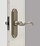 Larson Storm Door M2 Mortise Brushed Nickel Handle Set Storm Door Handle Replacement with Keyed Deadbolt