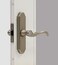 Larson Storm Door M2 Mortise Brushed Nickel Handle Set Storm Door Handle Replacement with Keyed Deadbolt
