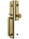 Emtek Melrose Style Tubular Handleset in Antique Brass with Providence Knobs and 2 38 Backset Antique Handles