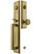 Emtek Melrose Style Tubular Handleset in Antique Brass with Providence Knobs and 2 38 Backset Antique Handles