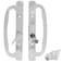 Hyneesun Patio Door Handle 31516 Inch10cm Hole spacingRight and Left Handed White Sliding Door Handle Set Mortise Style keyedOffset Position