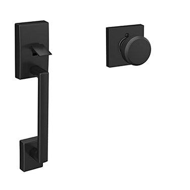 SCHLAGE FE285 CEN 622 BWE COL 16080 10027 134 Front Entry Handleset Interior Collins Trim Matte Black