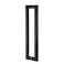 TOGU TG6013 600mm24 inches SquareRectangle Shape Stainless Steel Push Pull Door Handle for Solid Wood Timber Glass and Steel Doors Matt Black Finish