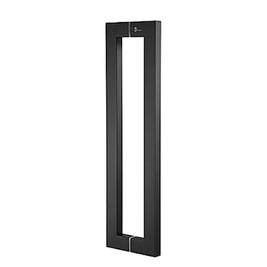 TOGU TG6013 600mm24 inches SquareRectangle Shape Stainless Steel Push Pull Door Handle for Solid Wood Timber Glass and Steel Doors Matt Black Finish