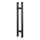 TOGU TG6018 12 inches Solid Standoffs HeavyDuty Commercial Grade304 Stainless Steel Push Pull Door HandleBarn Door Pull HandleGlass Pulls Matte Black Finish
