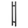 TOGU TG6018 12 inches Solid Standoffs HeavyDuty Commercial Grade304 Stainless Steel Push Pull Door HandleBarn Door Pull HandleGlass Pulls Matte Black Finish