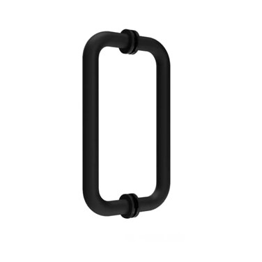 CKB 8 Shower Door Handle Compatible with 14 6mm to 12 12mm Thick Stainless Steel Double Side Door Pull Matte Black