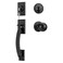 Goldenwarm Front Door Handle and Deadbolt Set Matte Black Front Door Lock Set Black Front Door Lock Set with Reversible Knob Handle