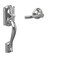 Schlage Standard Front Entry Handleset with Avila Door Lever Lower Half Grip Bright Chrome FE285 CAM 625 VLA