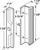 PRIME-LINE PrimeLine C 1111 31516 In White Diecast Mortise Sliding Patio Handle
