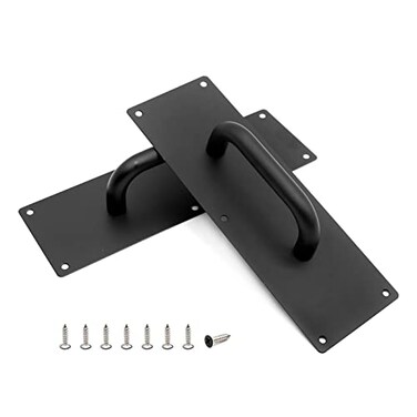Vkinman Stainless Steel PullPush Door Handle with Plates Escape Fire Door Handle