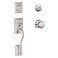 SCHLAGE Addison Single Cylinder Handleset and Georgian Knob Bright Chrome F60 ADD 625 GEO