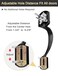 Tinewa Camelot Trim Lower Half Handleset Matte Black Finish Upgated Entry Door Handle with Accent Wave Door Lever for Electronic Keypad with Drop Interior Left Handed Lever