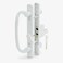 G.A.S Hardware 85 Legacy Sliding Patio Door Offset Latch White Handle Set with Keys Sash Controls 2265 Keyed Lock Fits 31516 Screw Spacing and 114 to 214 Door Thickness Mortise Lock NOT Included