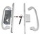 G.A.S Hardware 85 Legacy Sliding Patio Door Offset Latch White Handle Set with Keys Sash Controls 2265 Keyed Lock Fits 31516 Screw Spacing and 114 to 214 Door Thickness Mortise Lock NOT Included