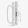 G.A.S Hardware 85 Legacy Sliding Patio Door Offset Latch White Handle Set with Keys Sash Controls 2265 Keyed Lock Fits 31516 Screw Spacing and 114 to 214 Door Thickness Mortise Lock NOT Included