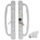 Hyneesun Centered Position Key Locking Patio Door Handle 31516 Inch10cm Hole spacingRight and Left Handed White Sliding Door Handle Set Mortise Style keyed Centered White