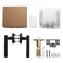 Litlheim Privacy Knurled Black Door Handle Durable Stylish Interior Lever for Bedrooms Bathrooms Modern Design Functionality