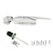 Adontze Walk in Cooler Door HandleFreezer Door Handle Walk in Cooler Door Closer Complete Latch Kit Offset 18 in to 14 in Silver 18 In14 inFlush