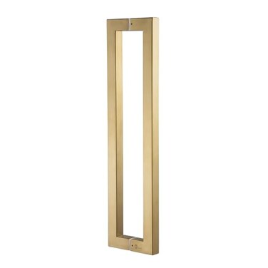 TOGU TGR3030 Heavy Duty Commercial Grade 600mm24 inches SquareRectangle Shape Solid 12mm Thick Stainless Steel 304 Push Pull Door Handle Satin Gold Finish