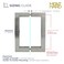 MONT HARD Shower Door Handle 6 Inch CentertoCenter Square BacktoBack Pull for Frameless Glass Brushed Nickel Stainless Steel Easy Install Modern Bathroom Hardware
